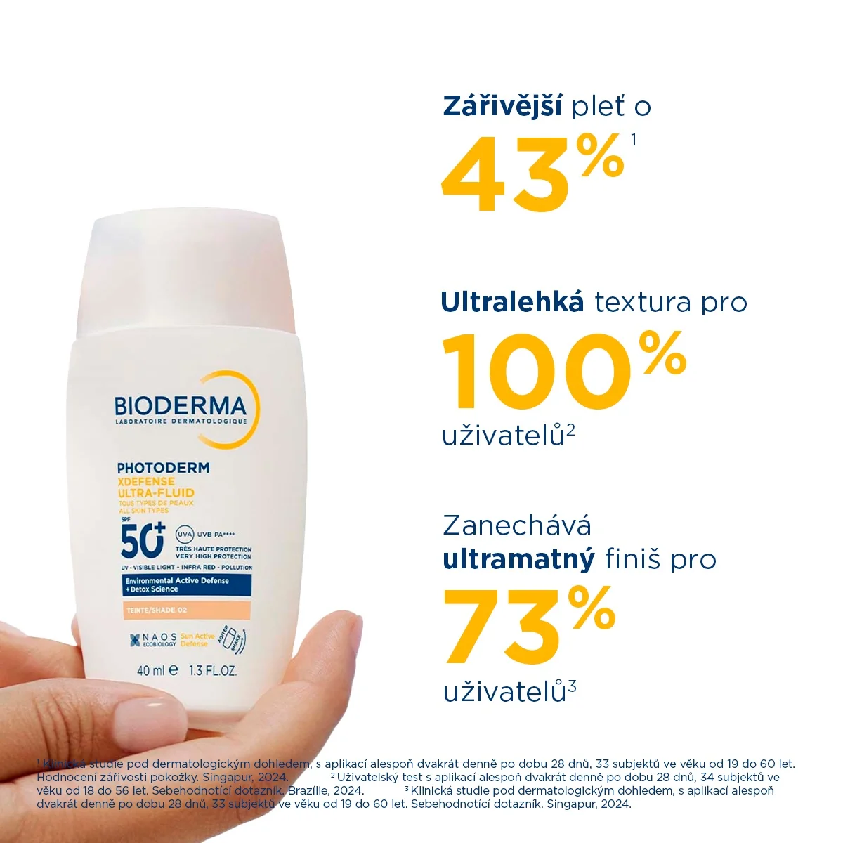 BIODERMA Photoderm XDefense ultrafluidní ochrana SPF50+ světlá 40 ml