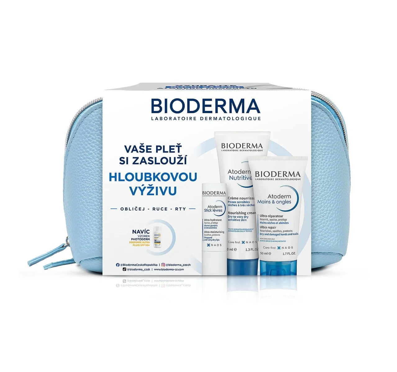BIODERMA dárkový balíček na suchou pokožku 3 ks