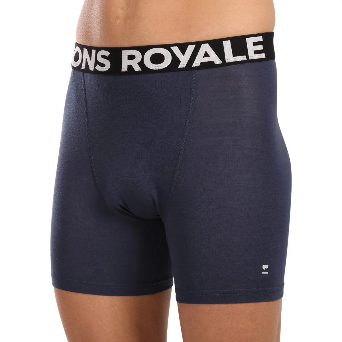 Mons Royale Pánské boxerky merino modré (100088-1169-568) M