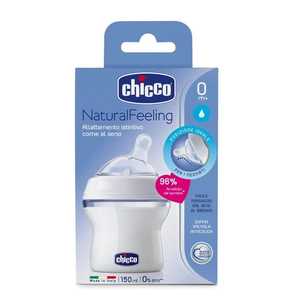 Chicco Natural Feeling Kojenecká láhev 150 ml neutral