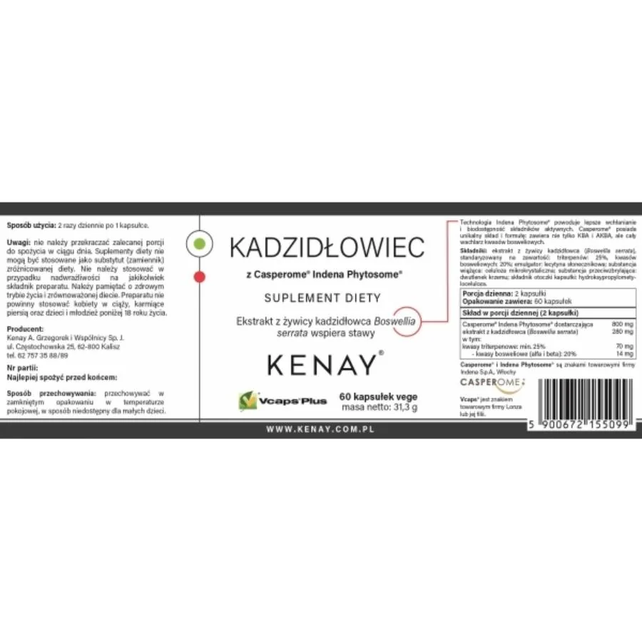 Kenay Kadidlovník Casperome Phytosome 60 kapslí
