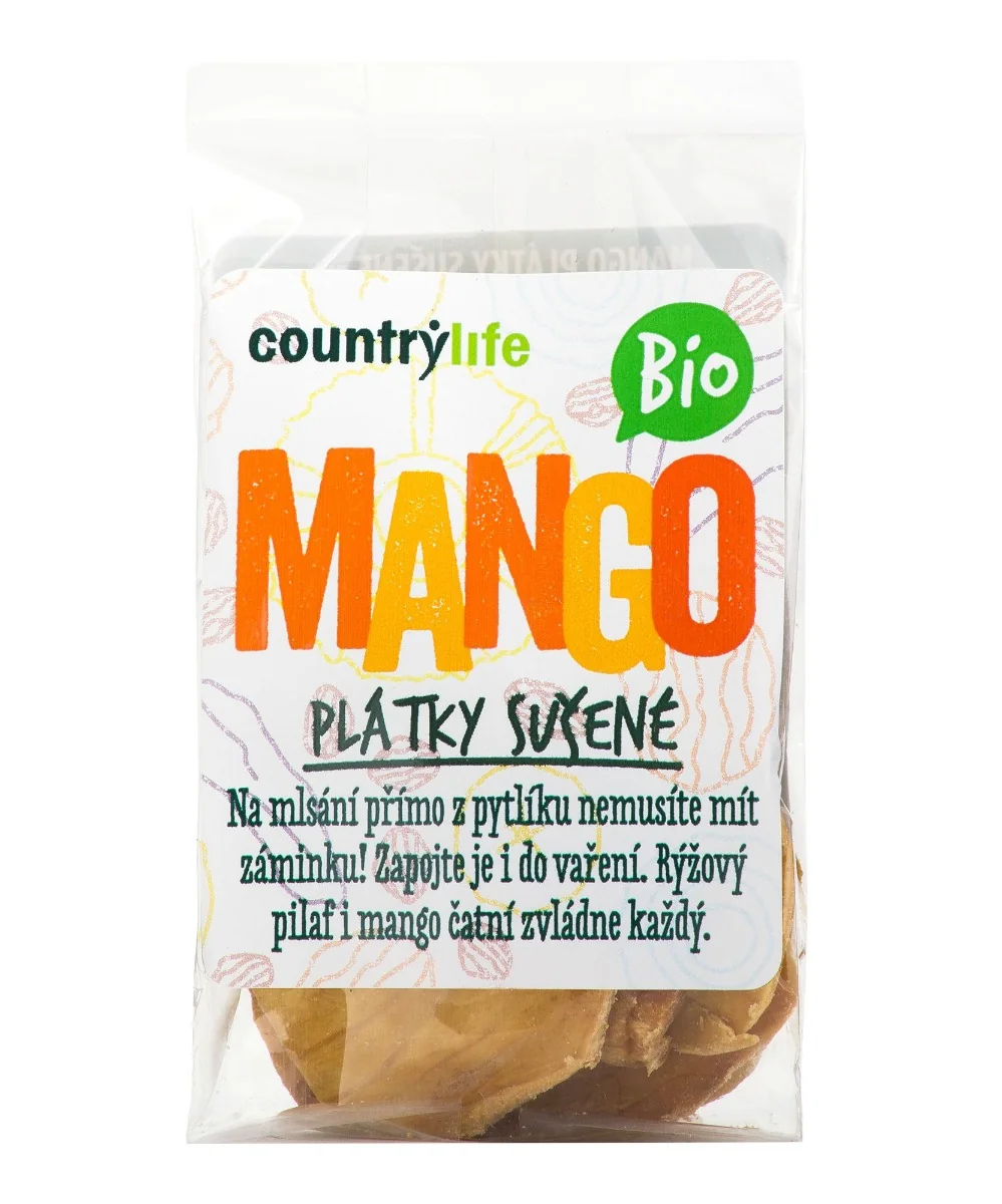 Country Life Mango plátky sušené BIO 80 g