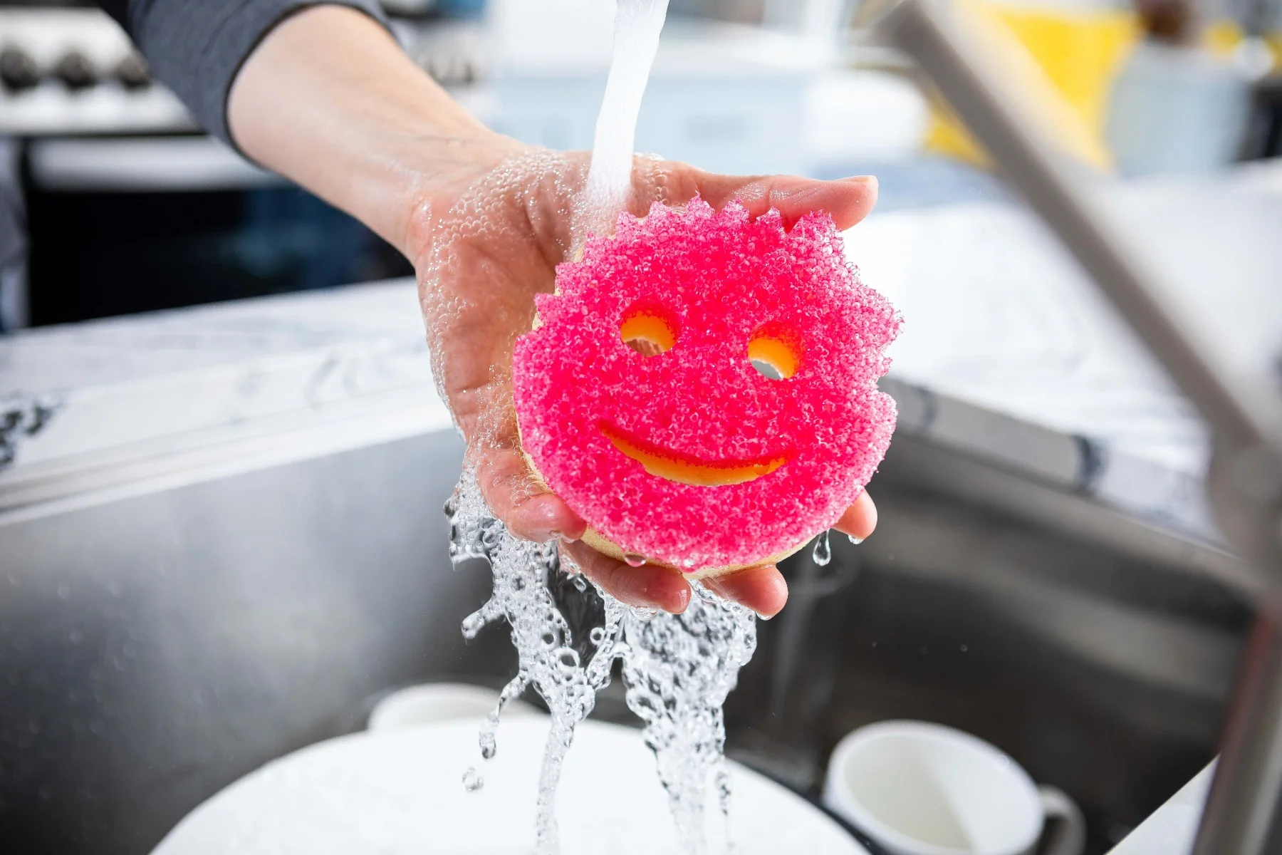 Scrub Daddy Houbička Scrub Mommy 1 ks růžová