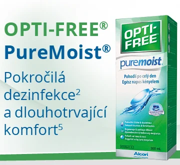 Opti-free PureMoist Pokročilá dezinfekce a dlouhotrvající komfort