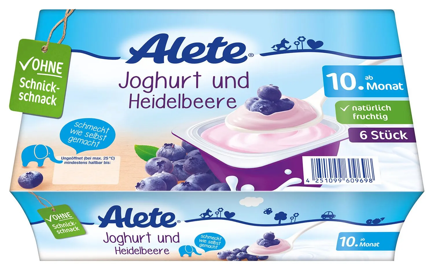 Alete Dezert jogurtovo-borůvkový 10m+ 6x50 g