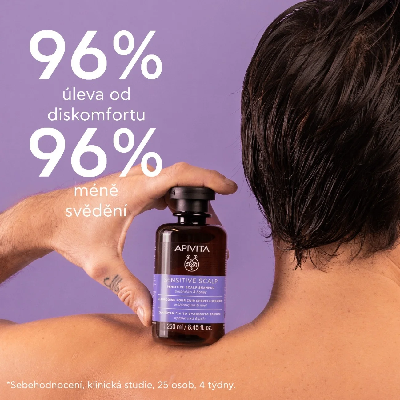 APIVITA Sensitive Scalp šampon na citlivou pokožku hlavy 250 ml