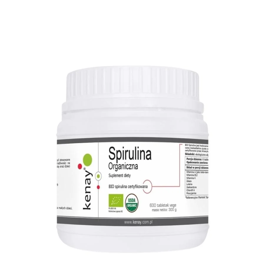 Kenay Spirulina organická 600 tablet