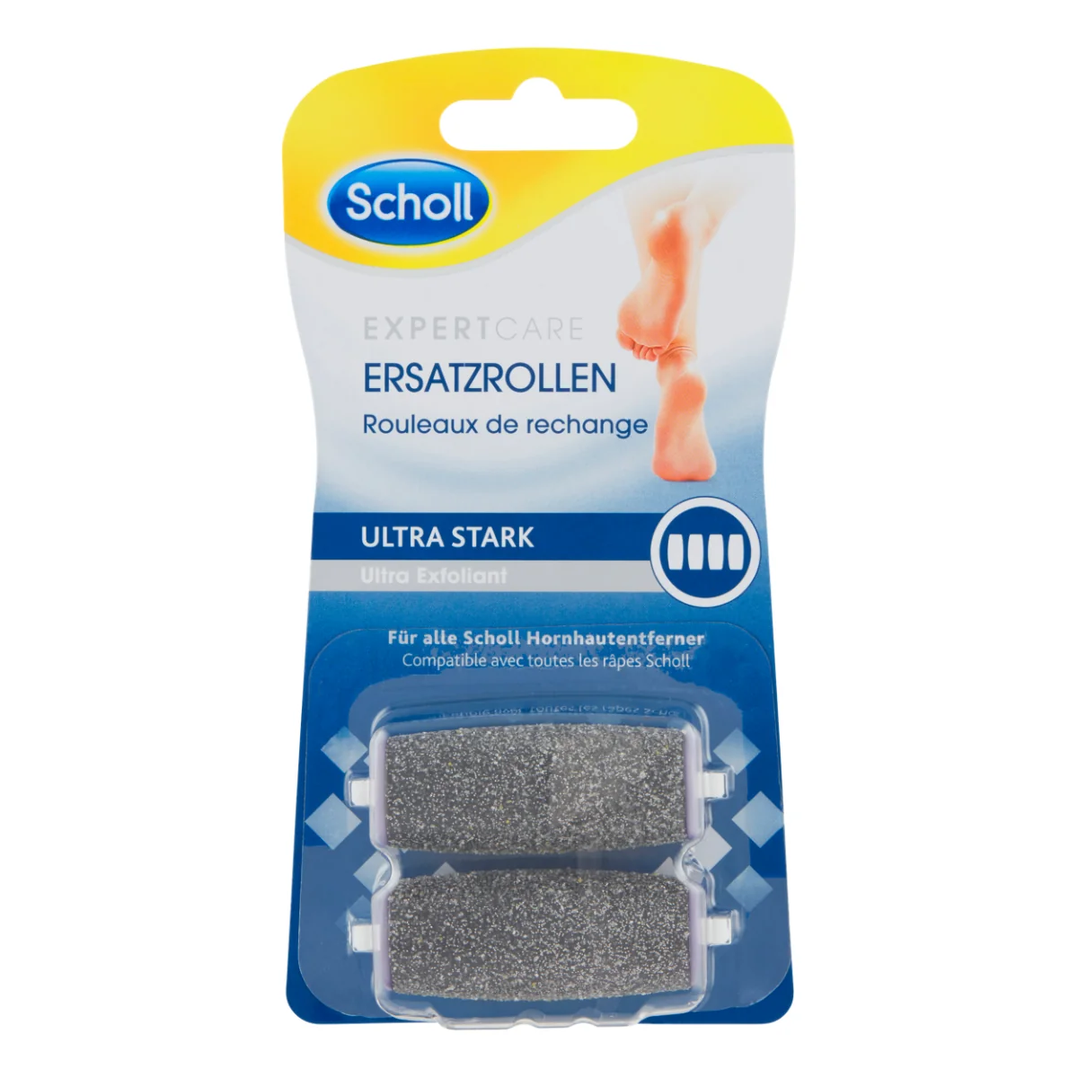 Scholl Expertcare Velvet Smooth Wet & Dry ultra stark náhradní hlavice 2 ks
