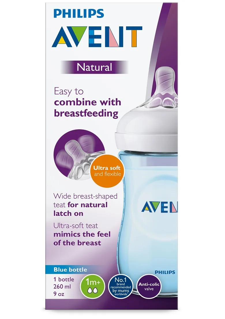 Philips Avent Láhev Natural 260 ml 1 ks modrá