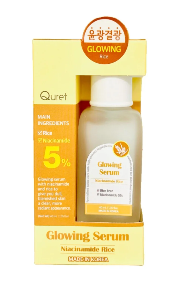 Quret Rozjasňující sérum 5% Niacinamid & Rýžové otruby 40 ml