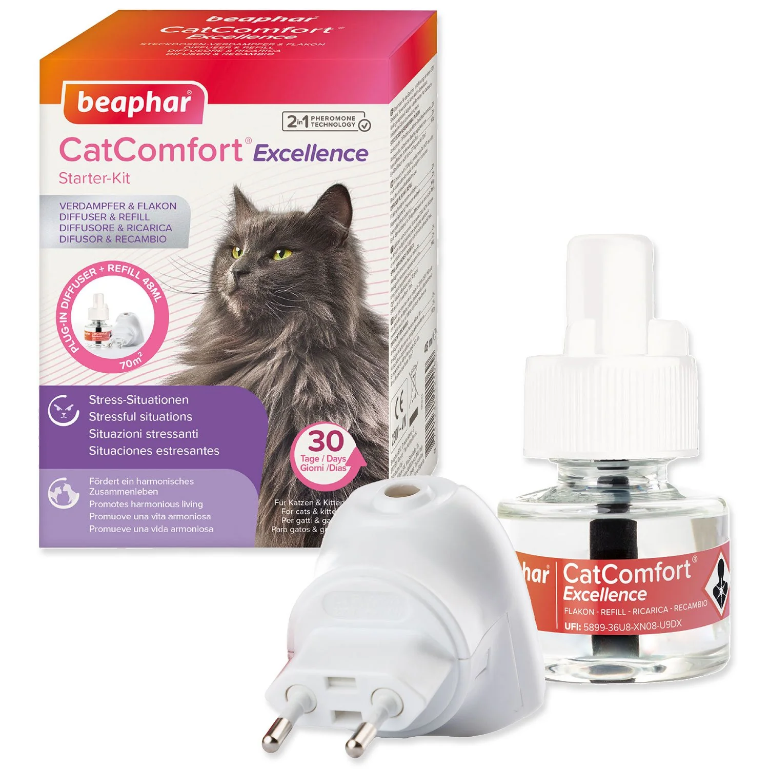 Beaphar Difuzér CatComfort Excellence sada Kočka 48ml