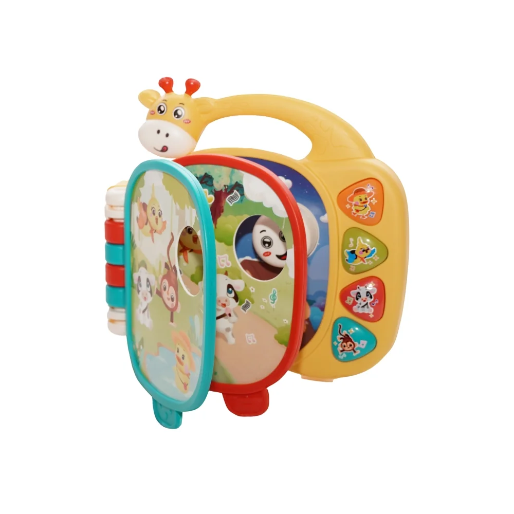 Bo Jungle hudební knížka Giraffe 12m+