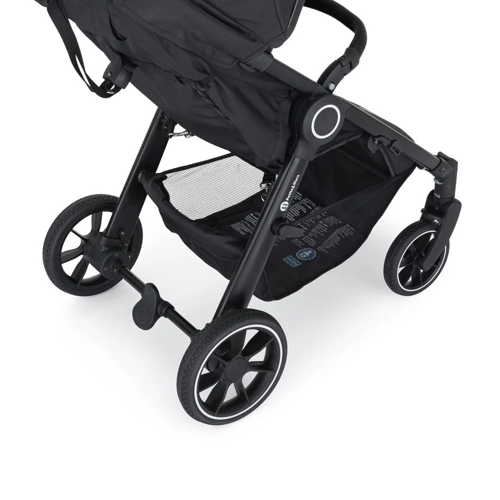 Petite&Mars Kočárek Street+ RWS Black Perfect Black