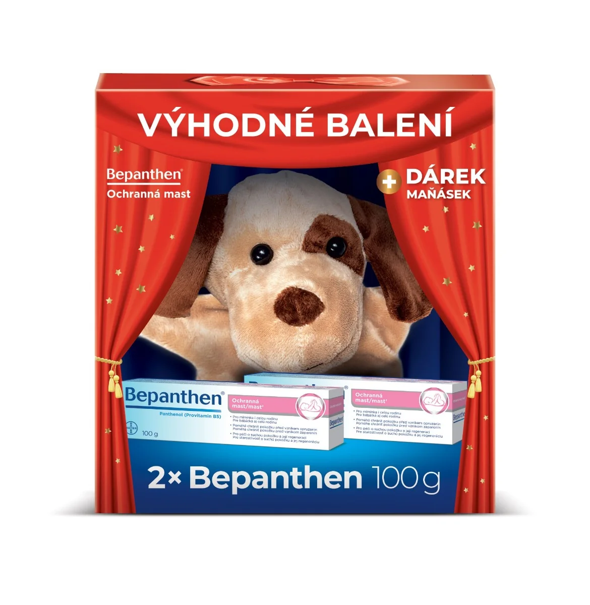 Bepanthen Ochranná mast 2x100 g + dárek