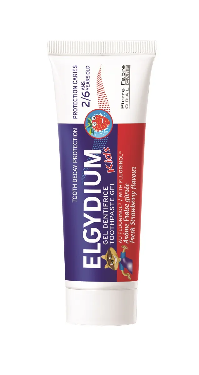 ELGYDIUM Kids Zubní pasta s jahodovou příchutí 50 ml