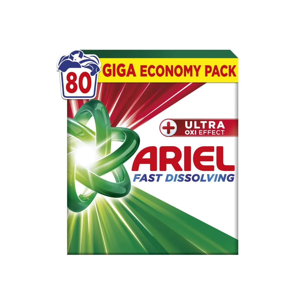 Ariel Ultra Oxi Effect prací prášek 4,4 kg 80 praní