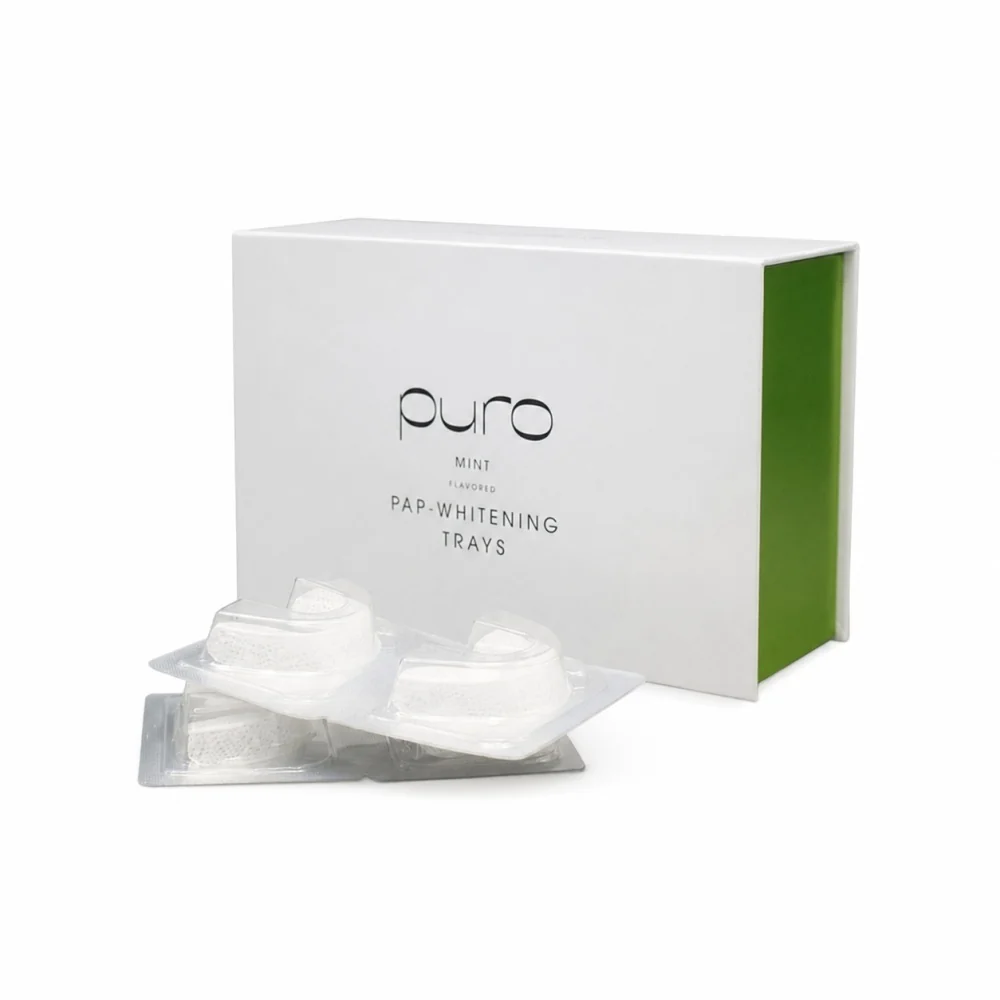 PURO PAP Whitening Trays Mint 15% sada pro domácí bělení 5 párů
