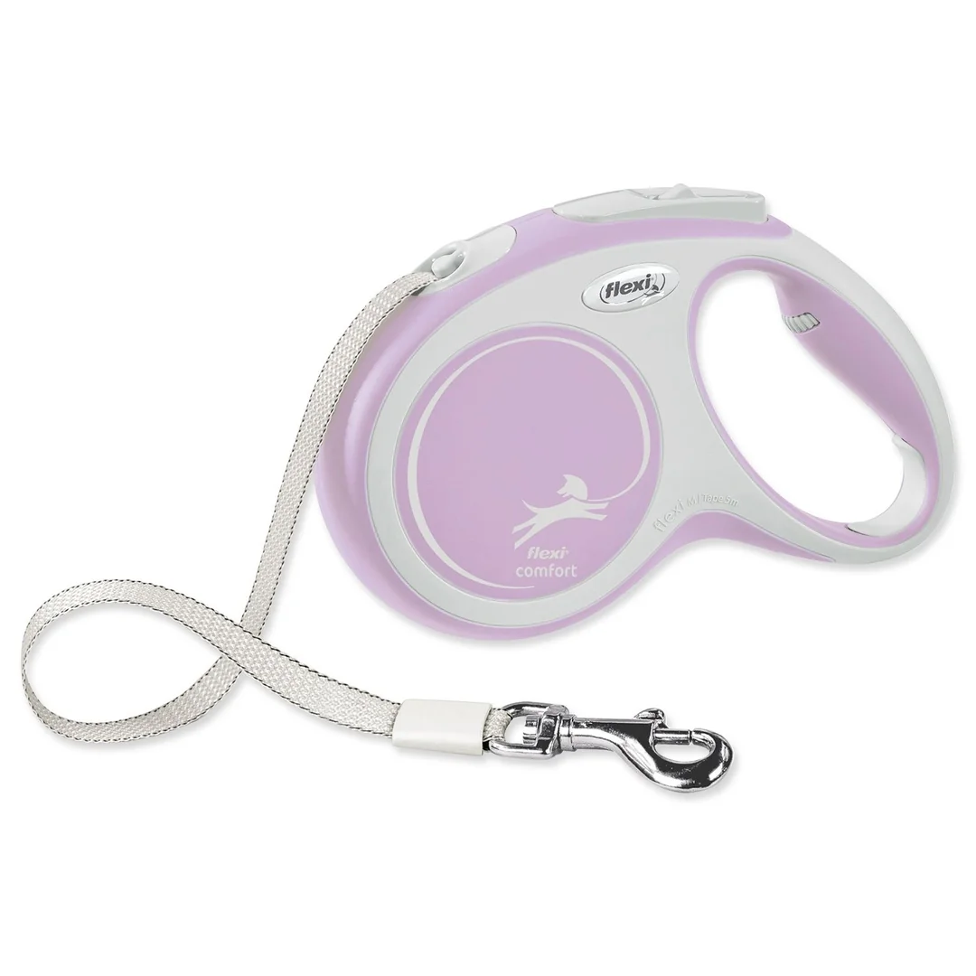 Flexi Vodítko New Comfort páska M růžové 5m
