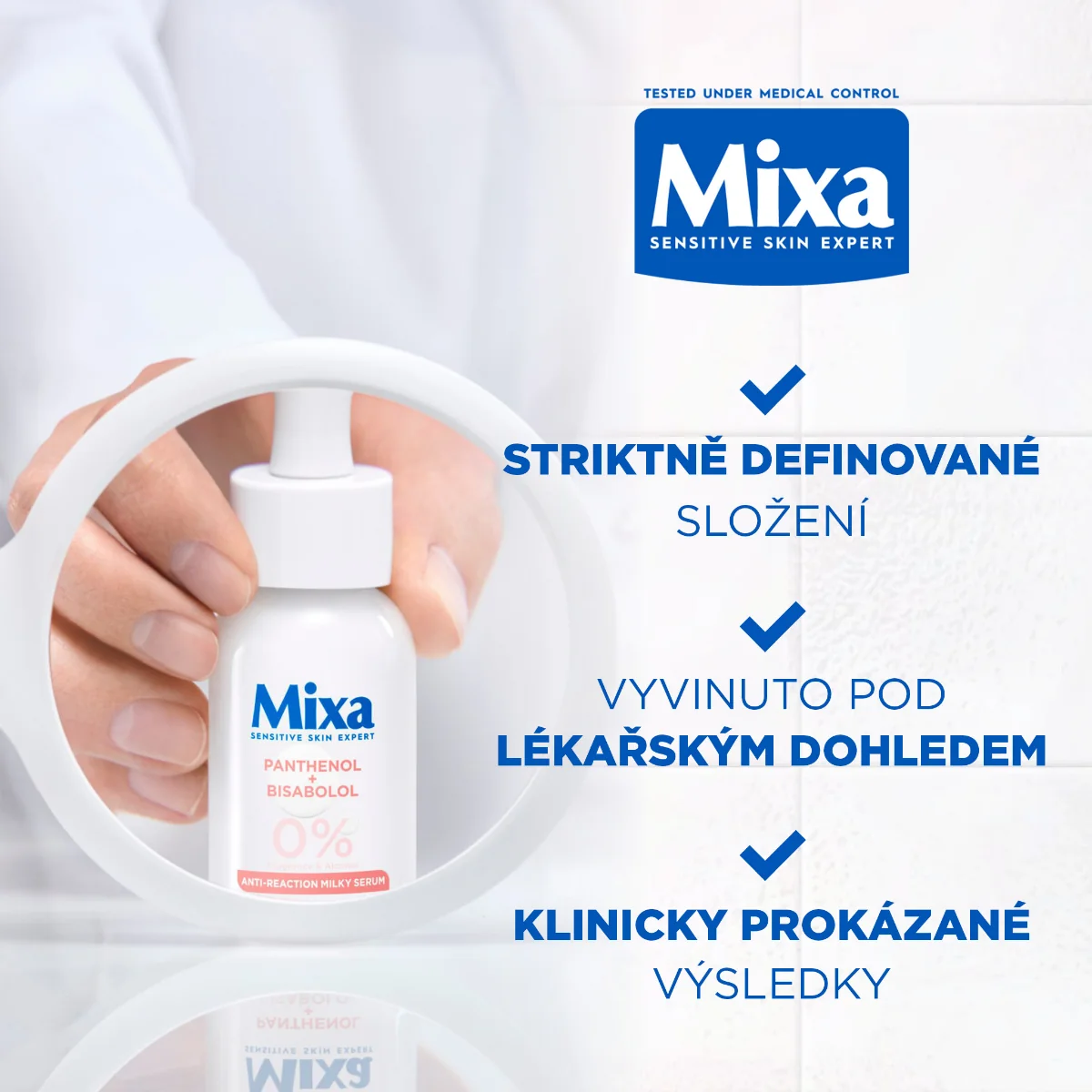 Mixa Anti-Reaction Zklidňující mléčné sérum s panthenolem 30 ml