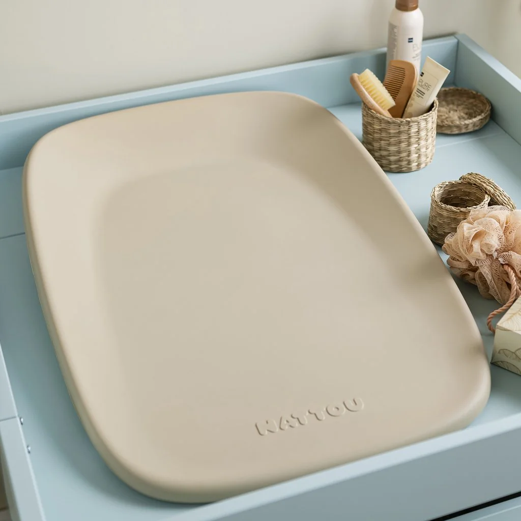 Nattou Podložka přebalovací měkká Softy Beige bez BPA 50x70 cm