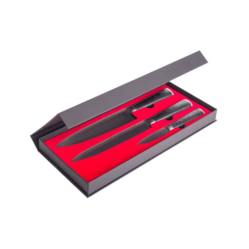 G21 Sada nožů Damascus Premium Box, 3 ks
