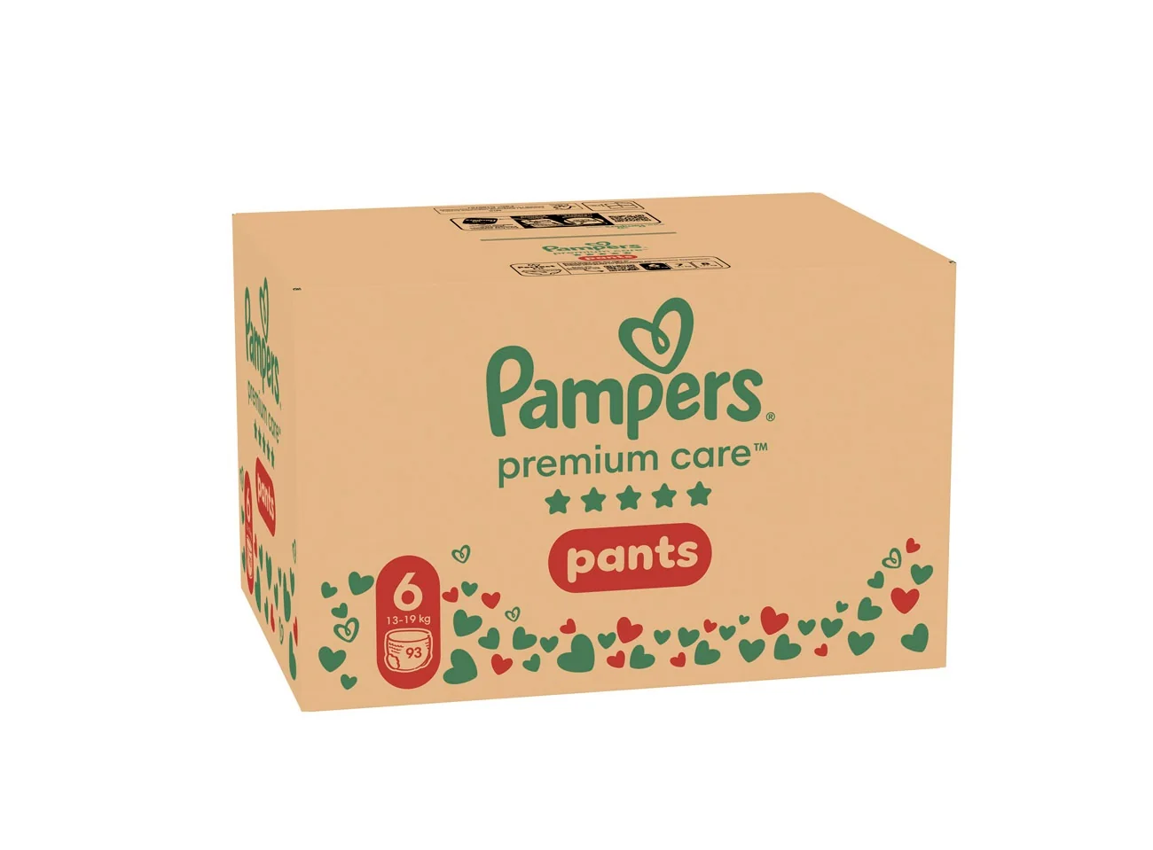 Pampers Premium Care Pants vel. 6 13-19 kg plenkové kalhotky 93 ks