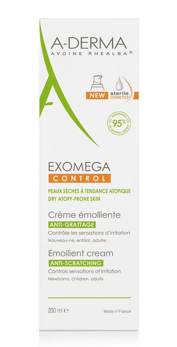 A-Derma Exomega Control emolienční krém pro suchou kůži se sklonem k atopii 200 ml