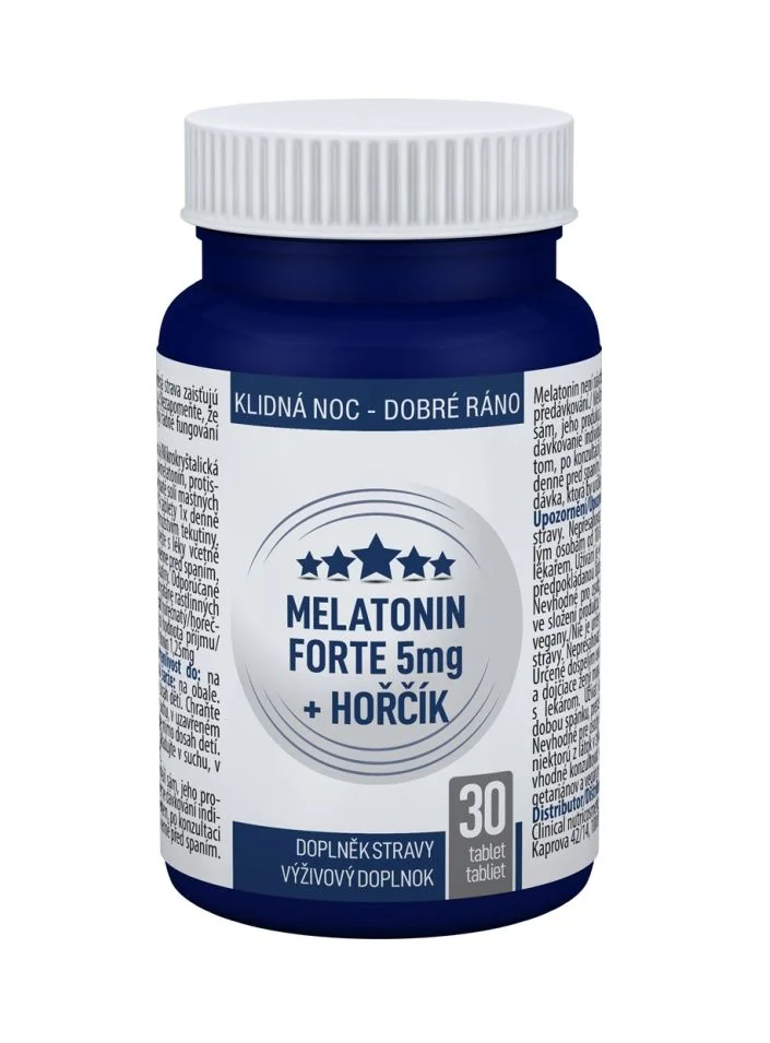Clinical Melatonin Forte 5 mg + Hořčík 30 tablet
