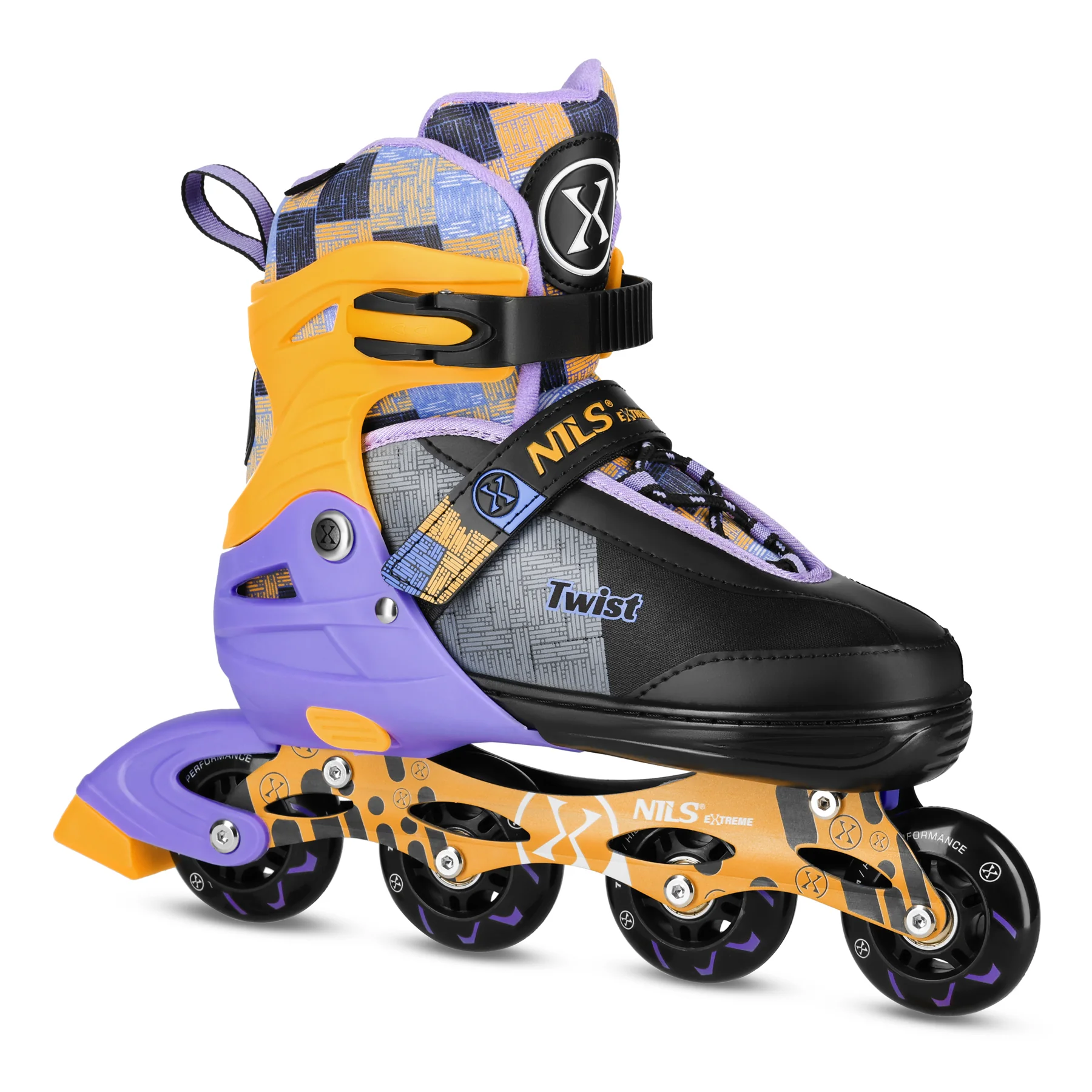 NILS EXTREME Kolečkové brusle NA13810 žluté Velikost: S(31-34)