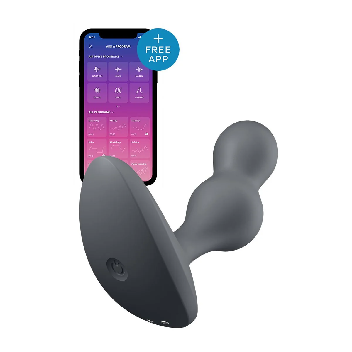 Satisfyer Vibrační anální kolík Deep Diver s mobilní aplikací