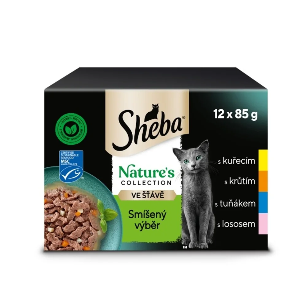 Sheba Nature's Collection mixovaný výběr kapsička 12x85 g