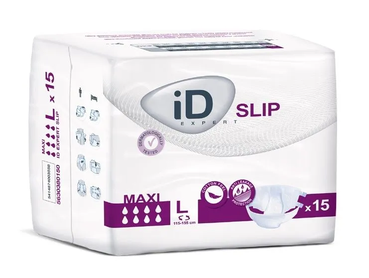 iD Slip Large Maxi plenkové kalhotky s lepítky 15 ks
