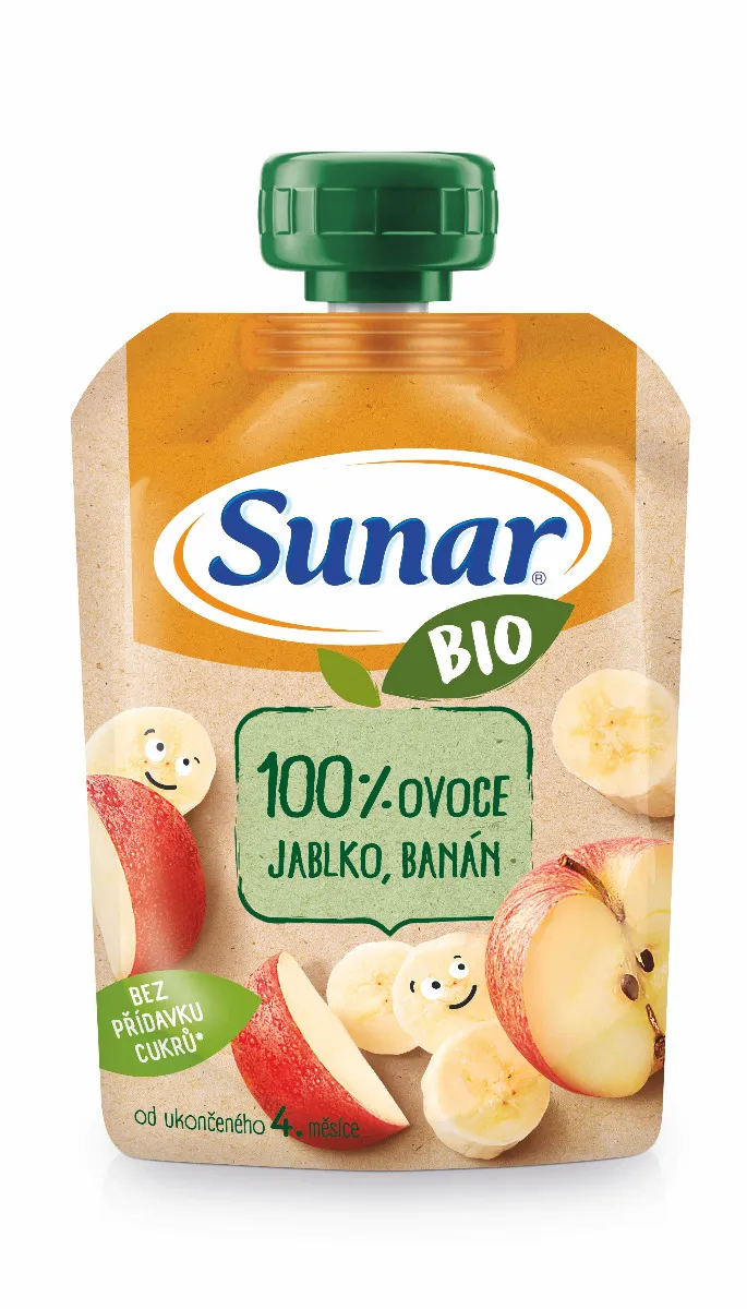 Sunar BIO Jablko, banán kapsička 100 g
