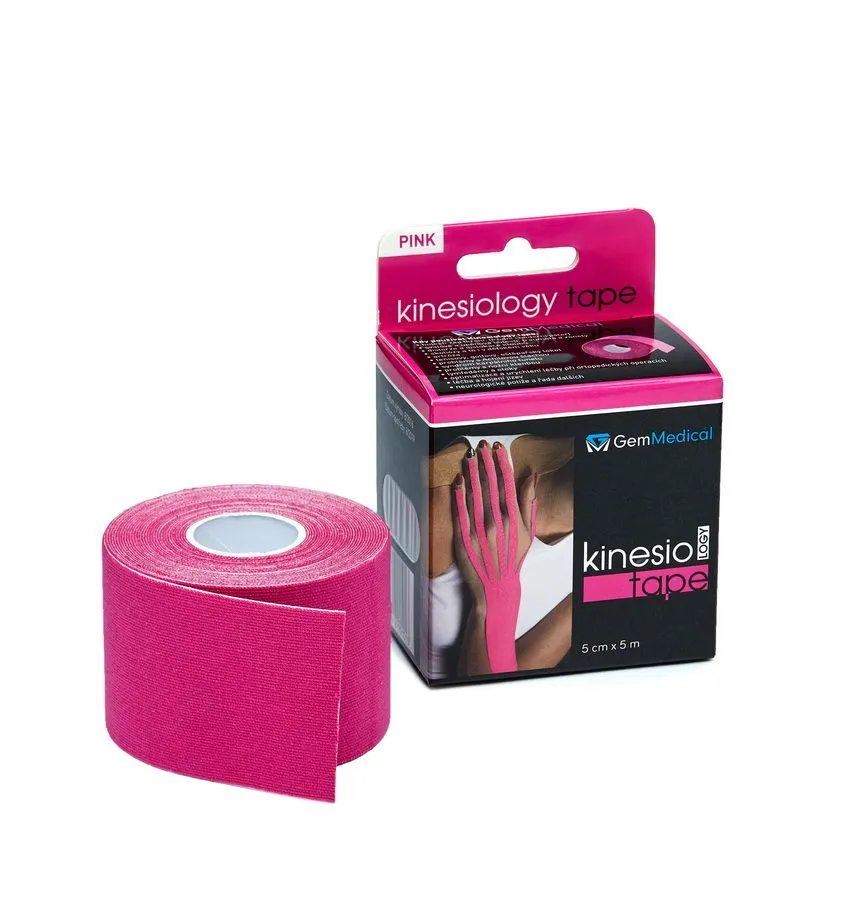 GM Kinesio tape 5 cmx5 m tejpovací páska růžová