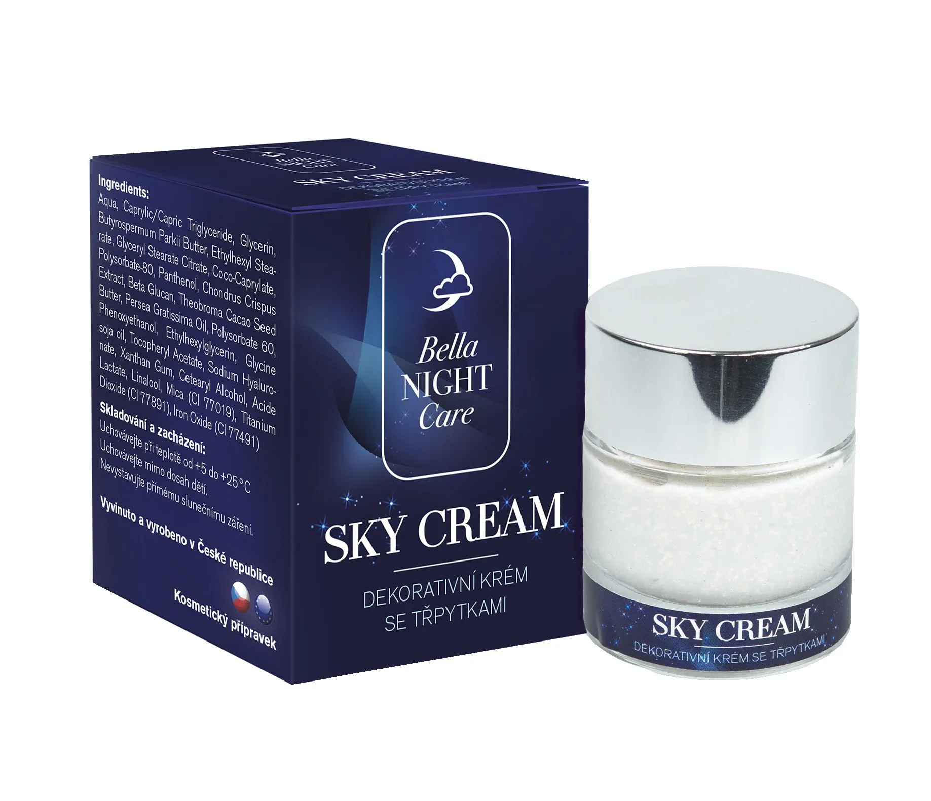 Bella NIGHT Care SKY Cream se třpytkami 30 ml