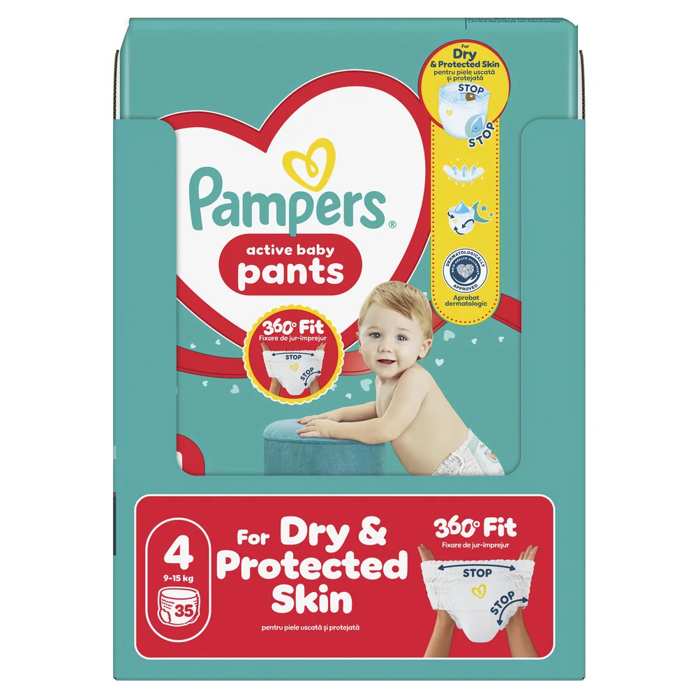 Pampers Active Baby vel. 5 11-17 kg plenkové kalhotky 136 ks