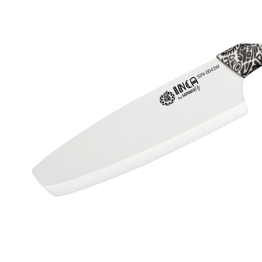 Samura INCA Nakiri keramický nůž 16,5 cm s čepelí z bílé zirkonie (SIN-0043W)