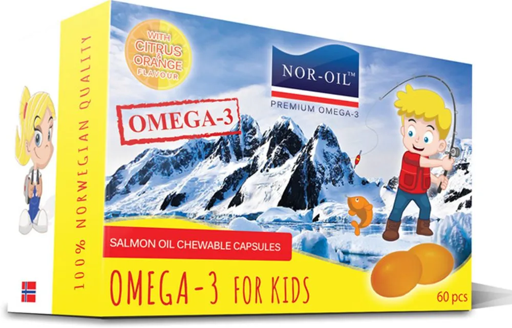 Europepharma Nor-oil omega 3 s pomerančovou příchutí pro děti cps.60