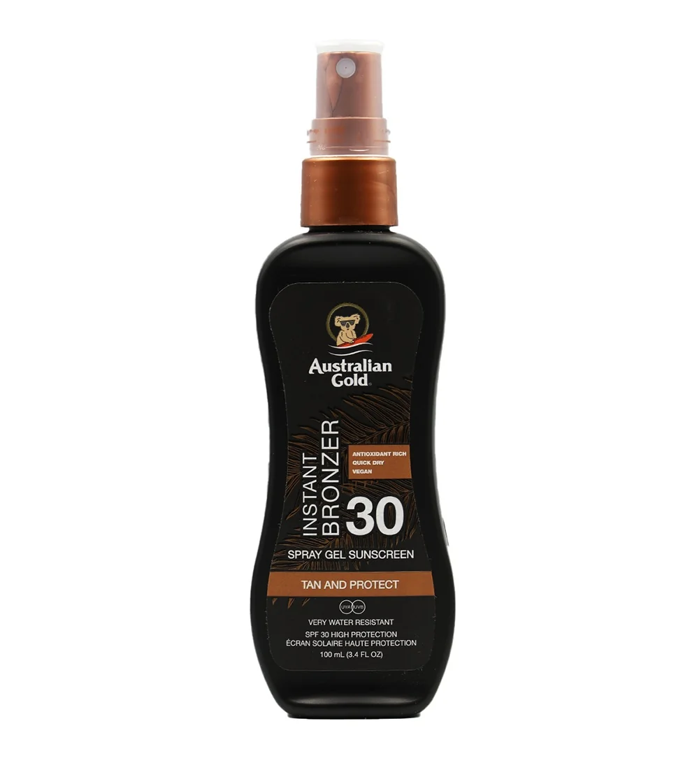 Australian Gold SPF 30 Spray Gel Bronzer gel ve spreji 100 ml
