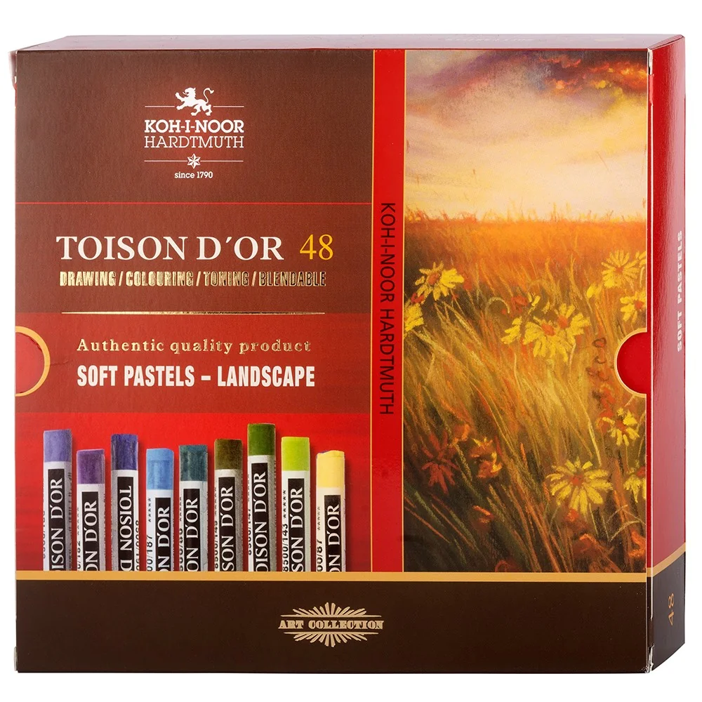KOH-I-NOOR TOISON D´OR 8516/48 - prašné křídy krajina - 48 ks