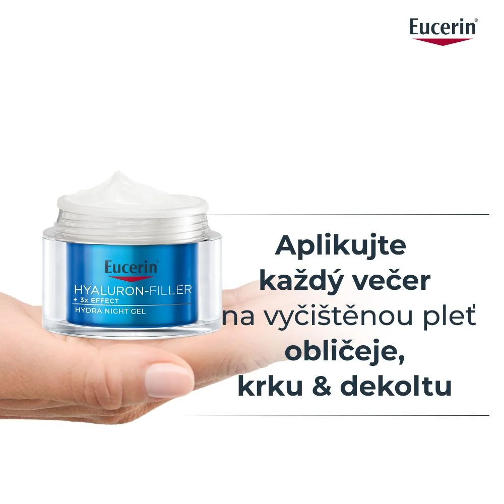 Eucerin Hyaluron-Filler + 3x Effect noční gel 50 ml