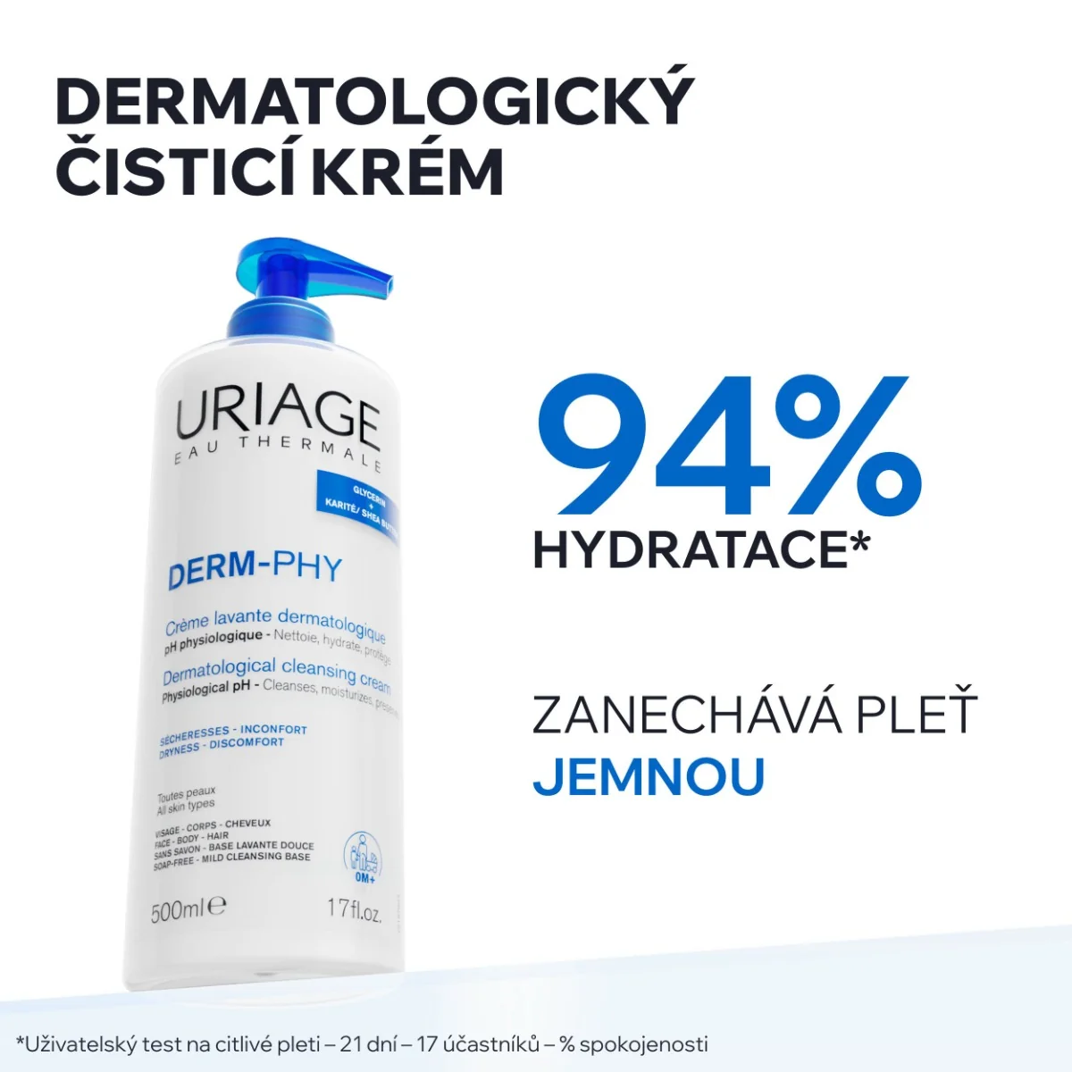 Uriage DERM-PHY Čisticí krém 500 ml