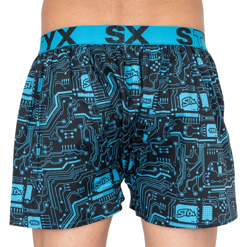 Styx Pánské trenky art sportovní guma tišťák (B857) S