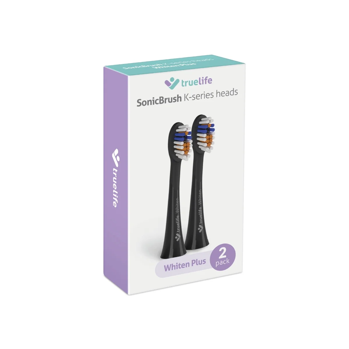 Truelife SonicBrush K-series Heads Whiten Plus Black náhradní hlavice 2 ks