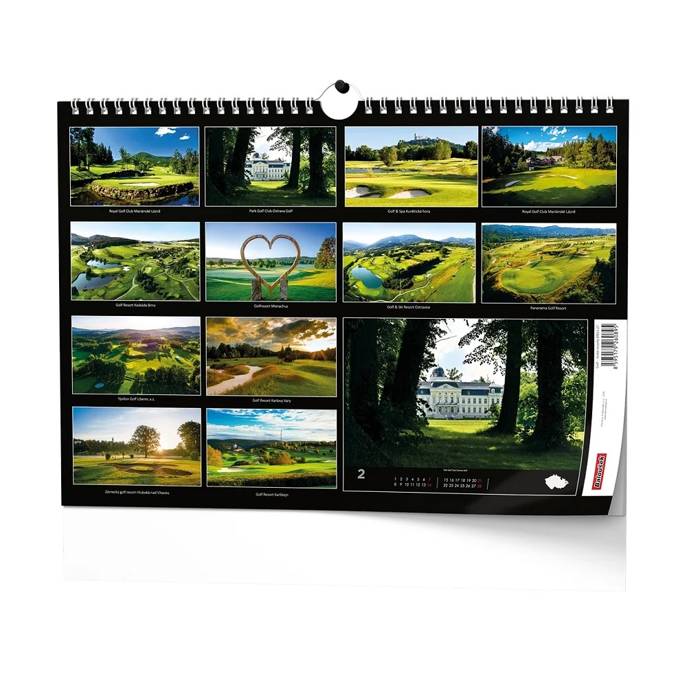 Baloušek Nástěnný kalendář Golf 2027 45 × 32 cm