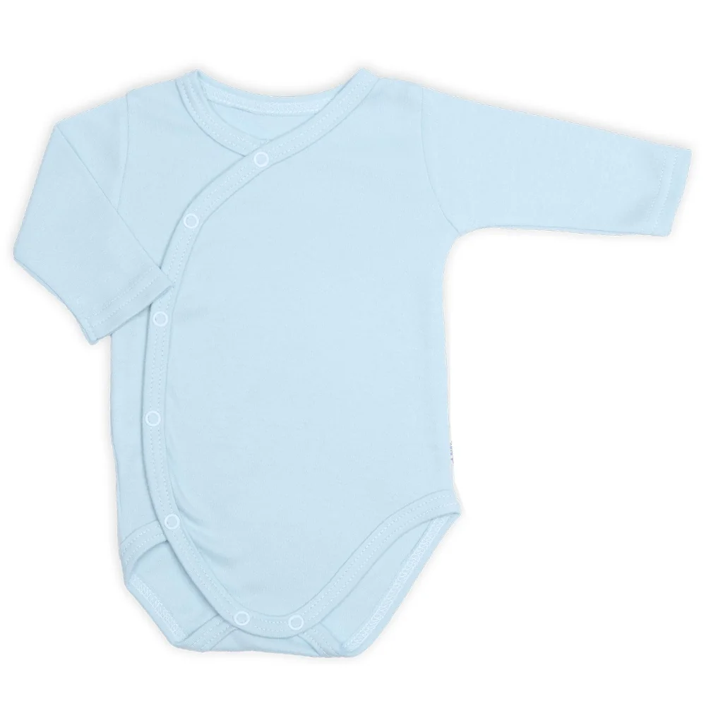 Baby Nellys Bavlněná souprava pro miminko 6D, Made with love, baby blue, vel. 56