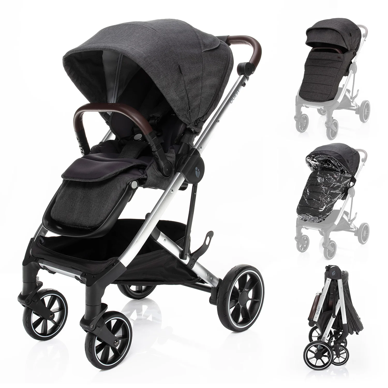 Zopa Kočárek Quest, Vulcan Black/Silver 1