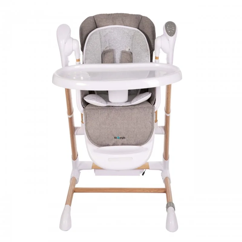 Bo Jungle jídelní židlička B-SWINGING CHAIR Pure White 2v1