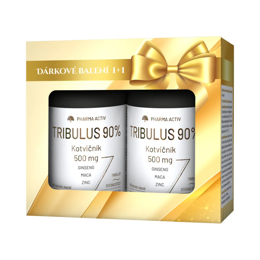 Pharma Activ Tribulus 90% Kotvičník 500 mg 90+90 tobolek dárkové balení