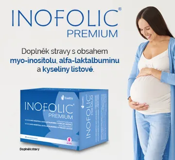 Inofolic Premium doplněk stravy s obsahem myo-inositolu, alfa-laktalbuminu a kyseliny listové